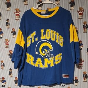 Vintage 90s St. Louis Rams The Edge Football Jersey Shirt